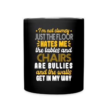 Je ne suis pas maladroit - Mug uni - noir - Devant