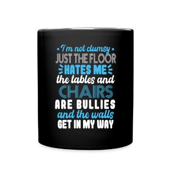 Je ne suis pas maladroit - Mug uni - noir - Devant
