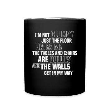 Je ne suis pas maladroit - Mug uni - noir - Devant