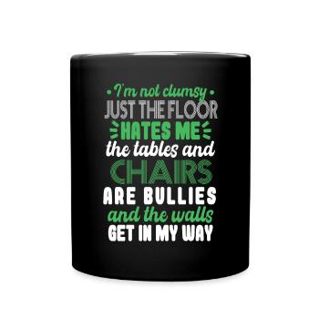 Drôle d’humour maladroit maladroit - Mug uni - noir - Devant