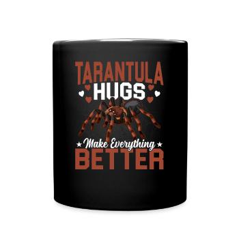 Tarantula hugs pet spider owners - Full Colour Mug - black - Front