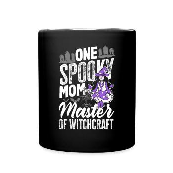 One Spooky Mom Mother Retro Halloween Costume - Mug uni - noir - Devant