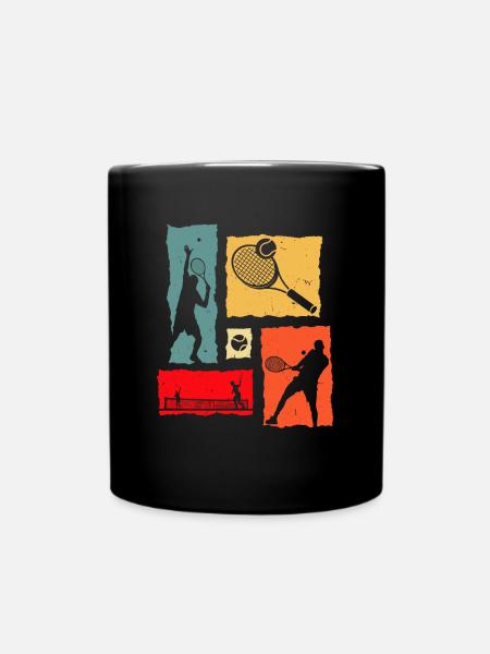 Tennis Rétro - Mug uni - noir