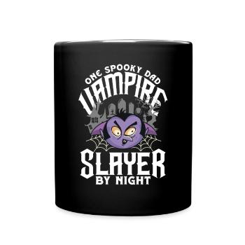 Un père effrayant Père Costume d’Halloween rétro - Mug uni - noir - Devant
