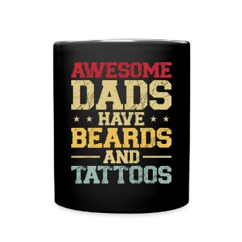 Beard Lover Bearded Man Dad - Full Colour Mug - black - Front