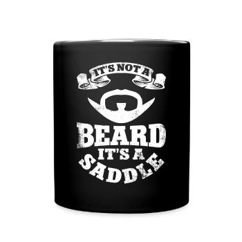 Beard Lover Bearded Man It's Not A - Tasse einfarbig - Schwarz - Vorne