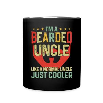Beard Lover Bearded Man Uncle I'm - Tasse einfarbig - Schwarz - Vorne