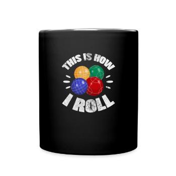 Boccia - Tasse einfarbig - Schwarz - Vorne