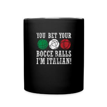 Boccia - Tasse einfarbig - Schwarz - Vorne