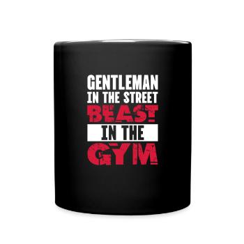 Bodybuilder Body Building Fitness Gym Gift - Full Colour Mug - black - Front