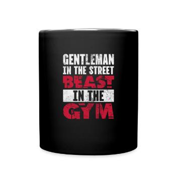Bodybuilder - Tasse einfarbig - Schwarz - Vorne