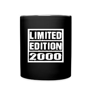 Limited Edition 2000 Birthday 2000 Vintage Retro - Full Colour Mug - black - Front