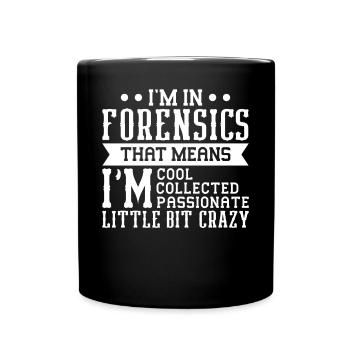 Drôle de scientifique médico-légal - Mug uni - noir - Devant