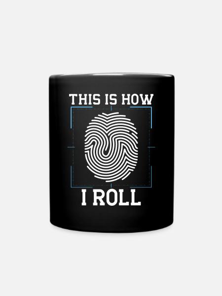 Funny Forensic Scientist Science Investigator - Ensfarvet krus - sort