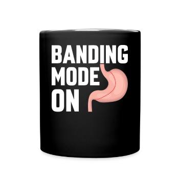 Lustige Magenbypass-Operation Bariatrie - Tasse einfarbig - Schwarz - Vorne
