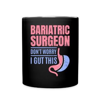Lustig Magen - Tasse einfarbig - Schwarz - Vorne
