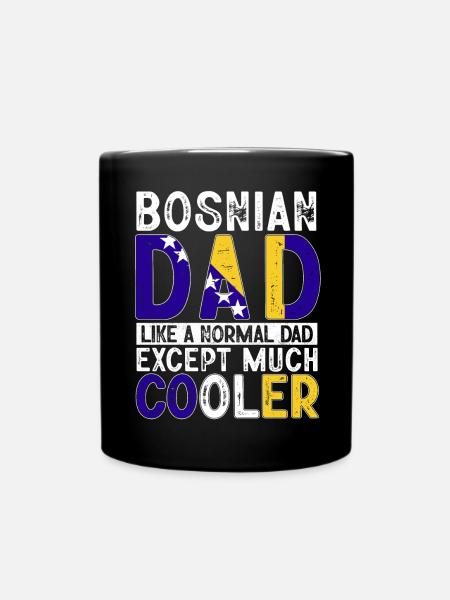 Bosnien und Herzegowina Flagge Bosnien - Tasse einfarbig - Schwarz