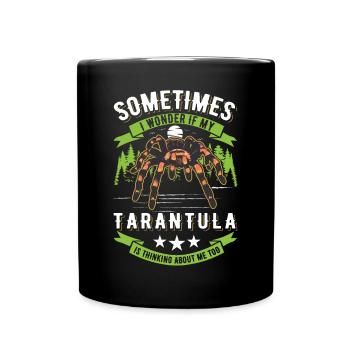 Tarantula Spider Tarantula - Full Colour Mug - black - Front