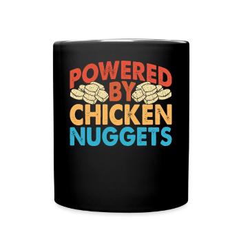 Chicken Nuggets - Tasse einfarbig - Schwarz - Vorne