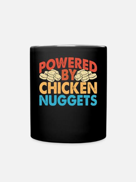 Chicken Nuggets - Tasse einfarbig - Schwarz