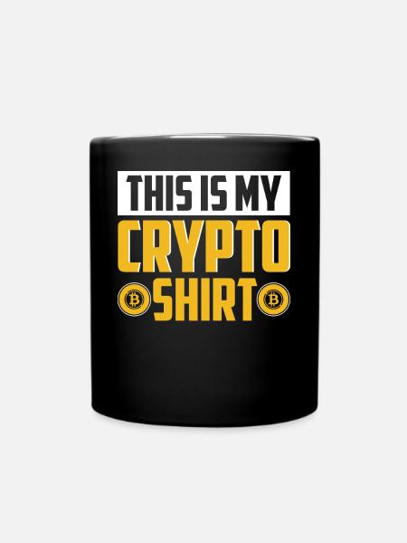 Krypto Kryptowährung - Tasse einfarbig - Schwarz