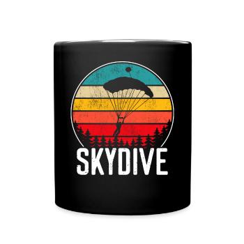 Skydive skydiving - Full Colour Mug - black - Front