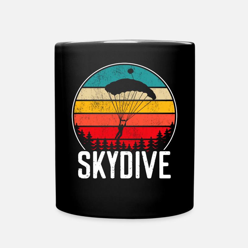 Skydive skydiving - Tasse einfarbig - Schwarz