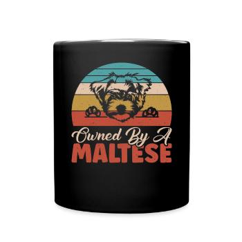 Maltese Owner Gifts - Tasse einfarbig - Schwarz - Vorne