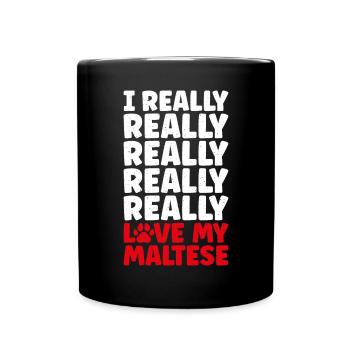 Cadeaux de propriétaire maltais - Mug uni - noir - Devant