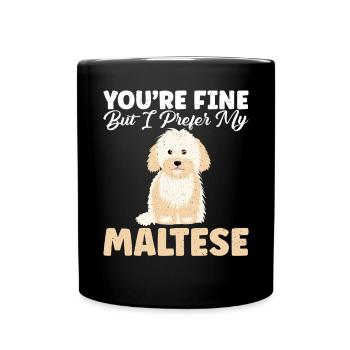 Cadeaux de propriétaire maltais - Mug uni - noir - Devant