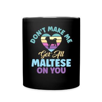 Cadeaux de propriétaire maltais - Mug uni - noir - Devant
