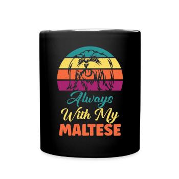 Cadeaux de propriétaire maltais - Mug uni - noir - Devant