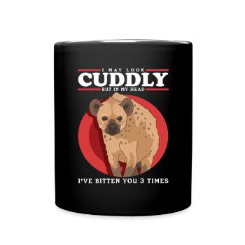 Hyena Hyena Spotted Hyena Gift - Full Colour Mug - black - Front