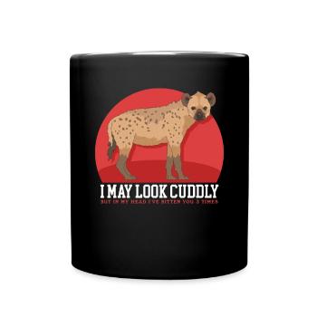 Hyena Spotted Hyena Hyena Gift - Full Colour Mug - black - Front