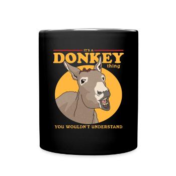 Âne propriétaire âne âne amoureux cadeau d’âne - Mug uni - noir - Devant