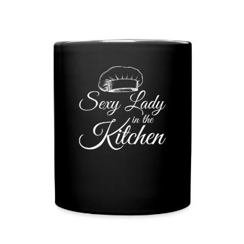 Sexy Lady In The Kitchen Culinary Cooking Restaura - Full Colour Mug - black - Front