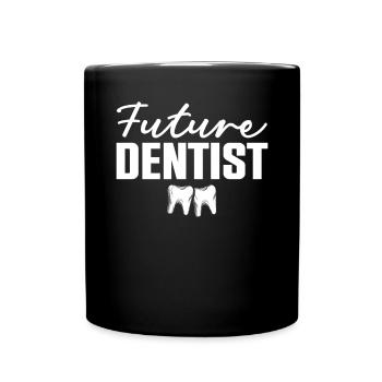 Futur dentiste dentiste assistant dentaire - Mug uni - noir - Devant