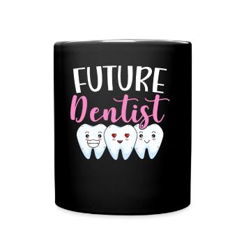 Futur dentiste dentiste assistant dentaire - Mug uni - noir - Devant
