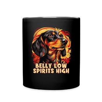 Dog Saying Dachshund Design pour les amoureux des chiens - Mug uni - noir - Devant