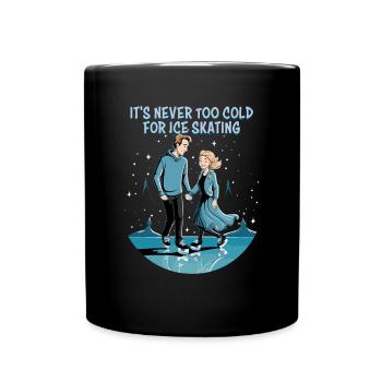 Patineur sur glace Patinage sur glace Patinage sur glace - Mug uni - noir - Devant