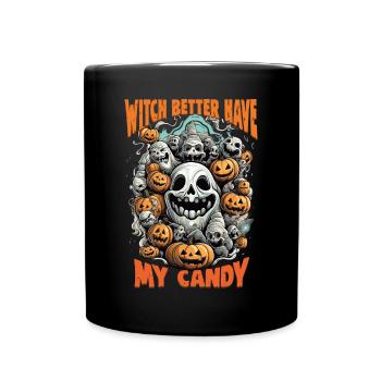 Design d’Halloween pour la fête d’Halloween - Mug uni - noir - Devant