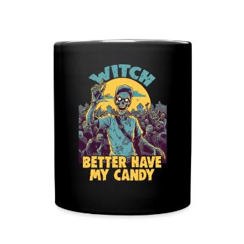 Halloween design for the Halloween party - Full Colour Mug - black - Front