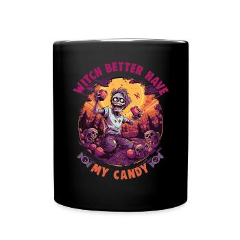 Halloween design for the Halloween party - Full Colour Mug - black - Front