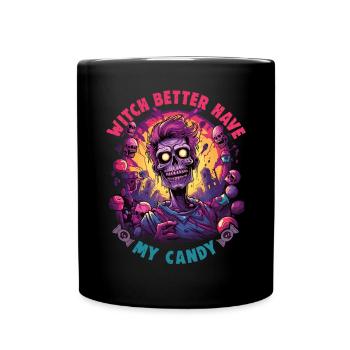 Halloween design for the Halloween party - Full Colour Mug - black - Front