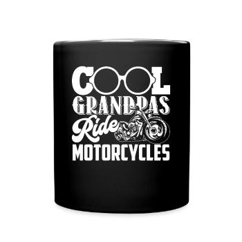 Motorcycle Cool Grandpas Ride Motorcycles - Full Colour Mug - black - Front