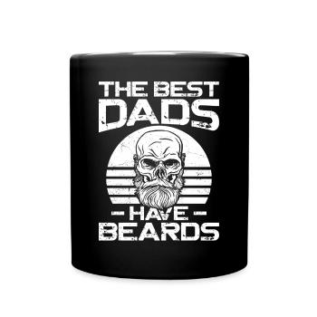 Amant barbe Homme barbu Papa Le - Mug uni - noir - Devant