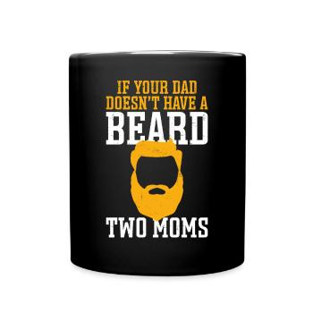 Beard Lover Bearded Man Dad If - Tasse einfarbig - Schwarz - Vorne