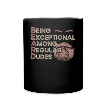 Beard Lover Bearded Man Ginger - Tasse einfarbig - Schwarz - Vorne
