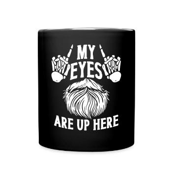 Beard Lover Bearded Man My Eyes - Tasse einfarbig - Schwarz - Vorne