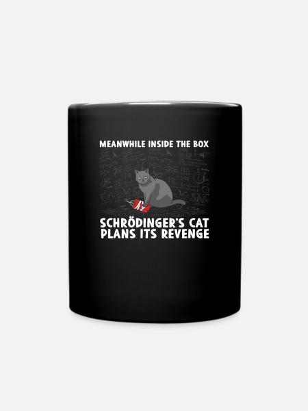 À l’intérieur de la boîte La revanche du chat de Schrödinger - Mug uni - noir